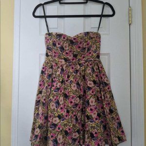 **2 for $10 Summer Dresses** XOXO Strapless Pink Floral A Line Dress